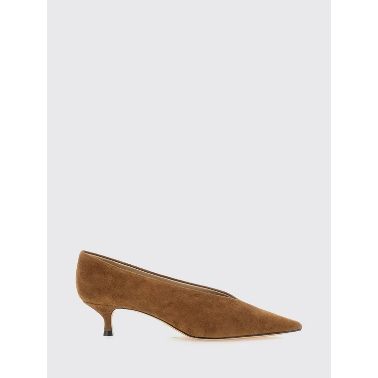 Suede Pumps with Low Stiletto Heel (BKTSUEMOK)