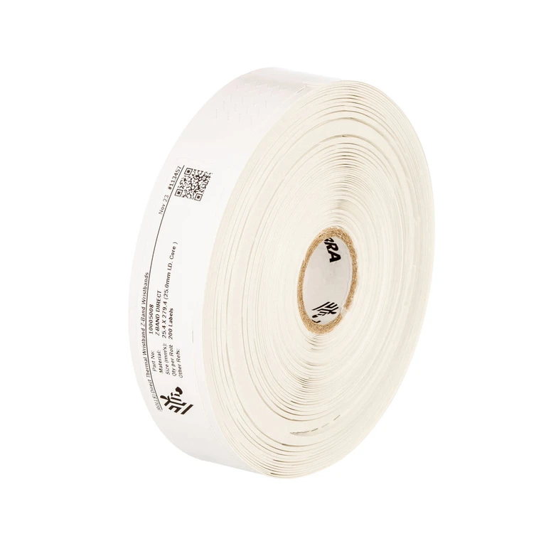 Z-Band Direct Wristband White Roll