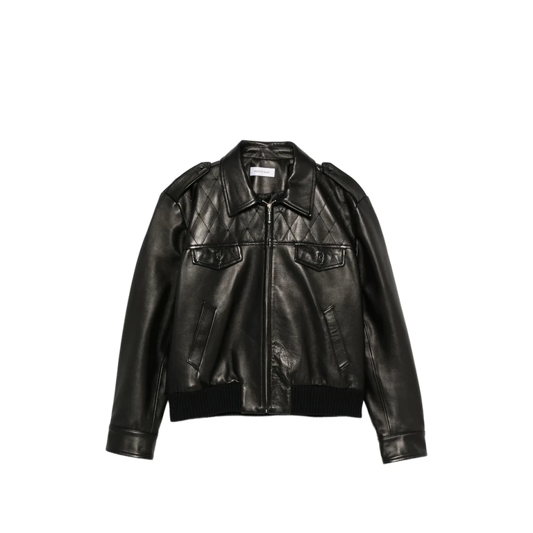 Swarovski Crystal-embellished Quilted Leather Jacket
