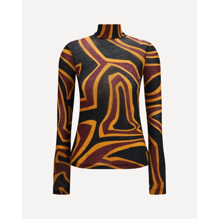 Fiammato Wool Jersey Top Female 38