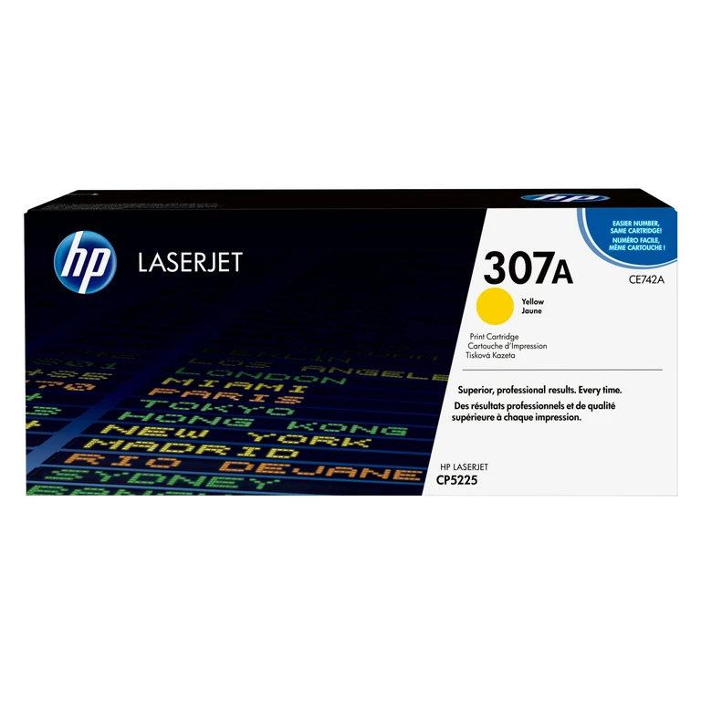 HP CE742A/307A Toner cartridge yellow. 7.3K pages ISO/IEC 19798 for HP
