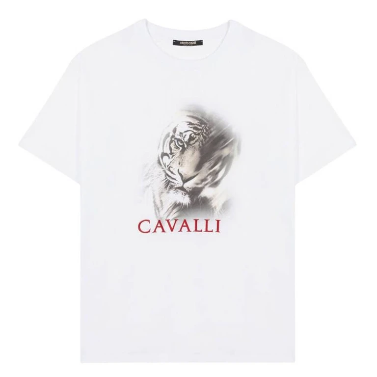 Tiger Graphic Print Cotton T-Shirt