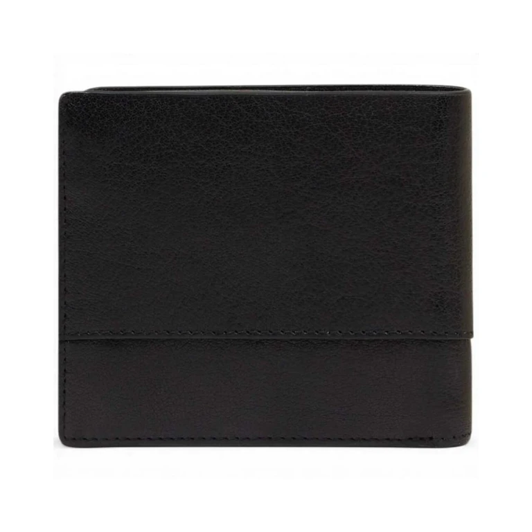 Portfolio S141R Black Leather Man Compact with Document Door