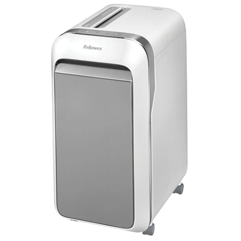 Fellowes LX Series Paper Shredder LX221 20 Sheet Micro Cut Shredder with 30 Litre Pull Out Bin Superior Security P5 White