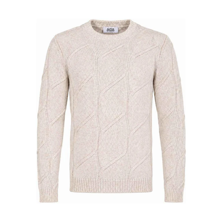 Pull Col Rond - Crème (AU7283C1360)