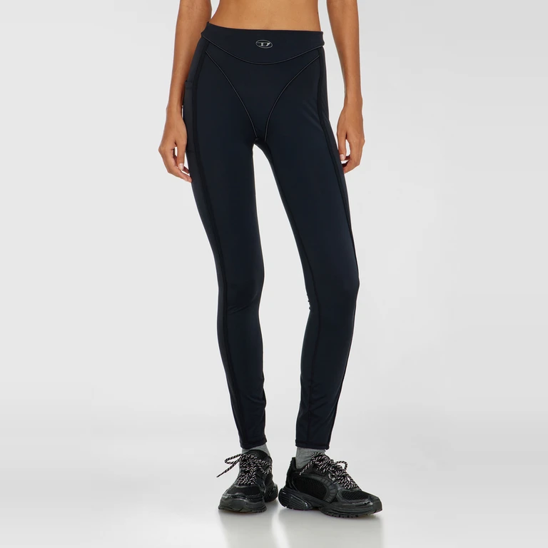 Leggings in microfibre - Pants - Woman