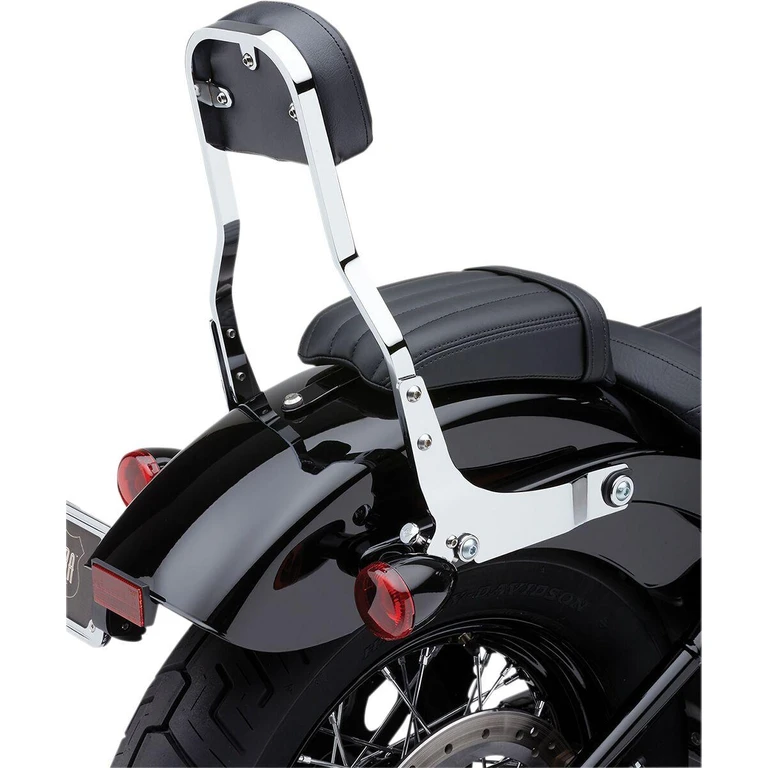 602-2045 - Cobra Detachable Backrest Kit For Harley Davidson XL 883 R 2004-2015 - Chrome 356mm