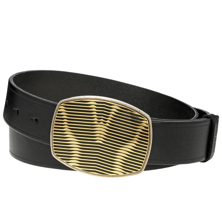 Mens 35mm Adjustable Leather Belt