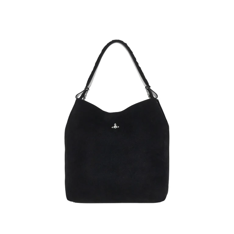 Suede leather large 'Lottie' shoulder bag Woman One Size