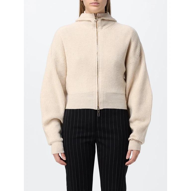 Hooded Wool and Cashmere Blend Zip-Up Cardigan (2622346022600002)