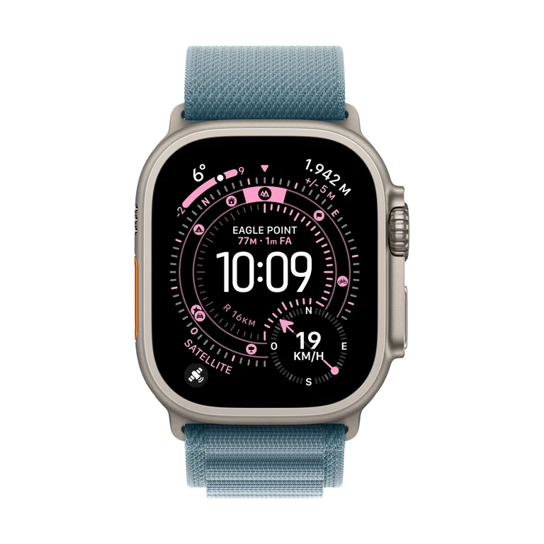 Apple MG9M4ZM/A smart wearable accessory Band Blue Titanium, Polyester, Spandex