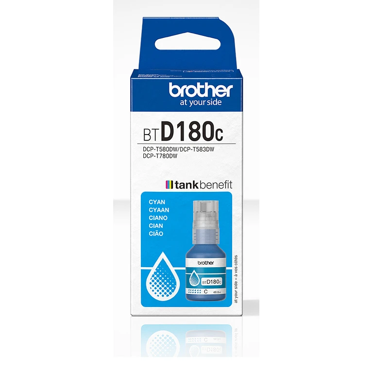 Brother BTD180C Cyan Genuine Ink Bottle