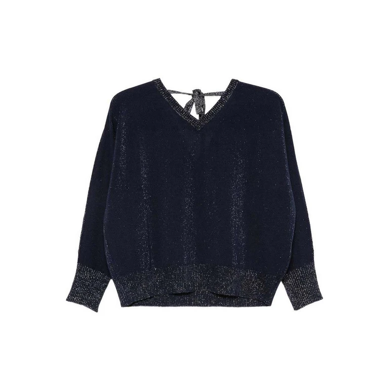 D. Exterior Pull Col Rond - Bleu (6326117BLU)
