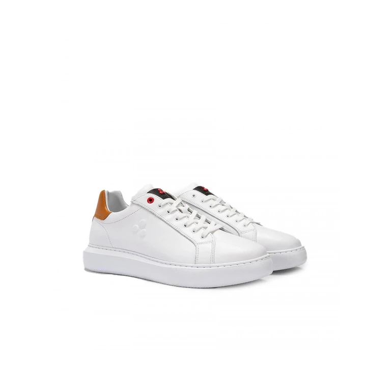 White Leather Contrast Tallone Cammello HELICA 02 BIACM