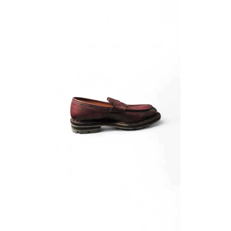 Mocassini Uomo in Pelle Burgundy