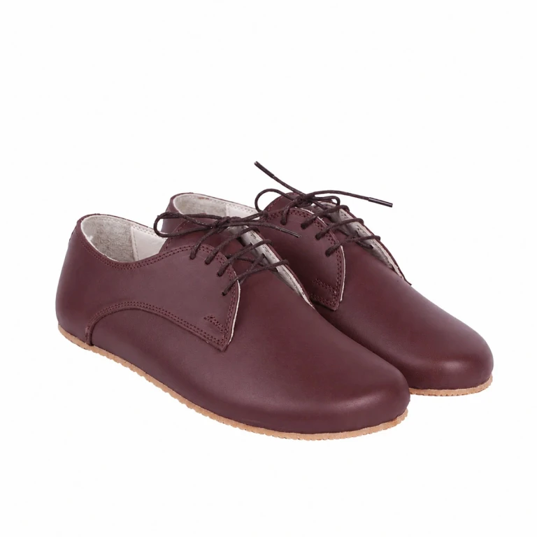 Women's Barefoot SMOOTH Leather Oxford Shoes, Classic Comfort & Style: Handmade, Moccasins