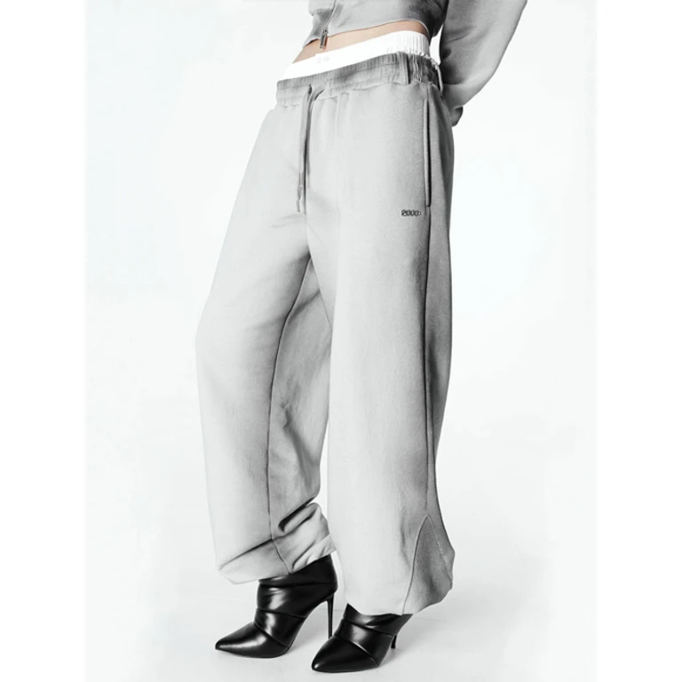 MOSS WASHED SWEATPANTS (STONE GREY)