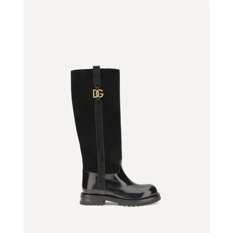 High suede and smooth leather Boots Female 37
