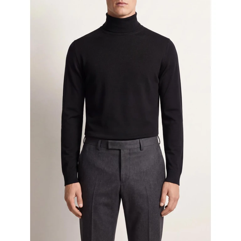 Extrafine Merino Wool Long-Sleeved Roll Neck (263MYB0100308)