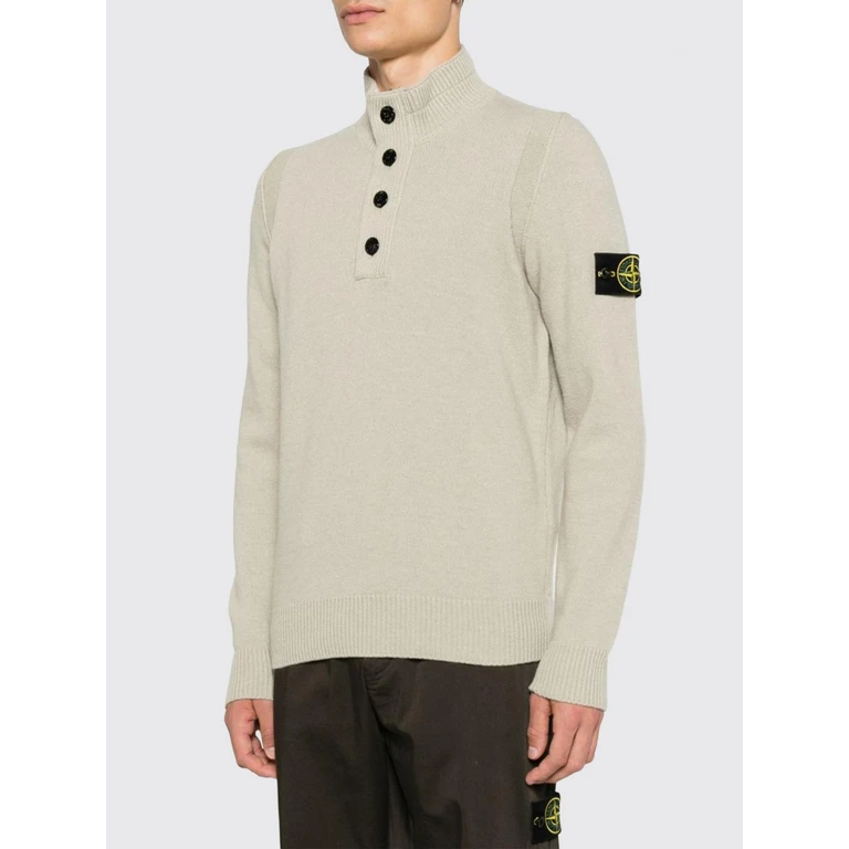 Virgin Wool Turtleneck Jumper with Compass Logo Patch (5100040S00A3V0095)