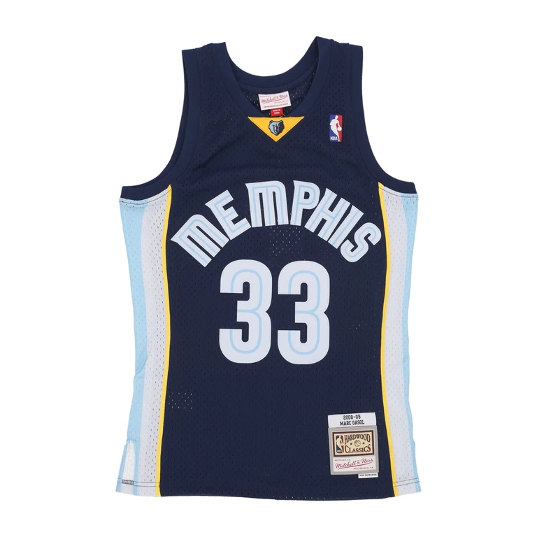 Men's Basketball Tank Top Nba Dark Jersey 2008 No 33 Marc Gasol Memgri Original Team Colors