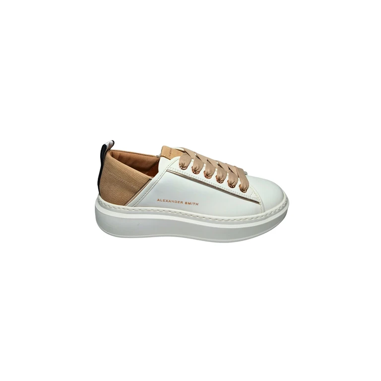 asbbwyw-0017-wcm Alexander Smith Women's White Leather