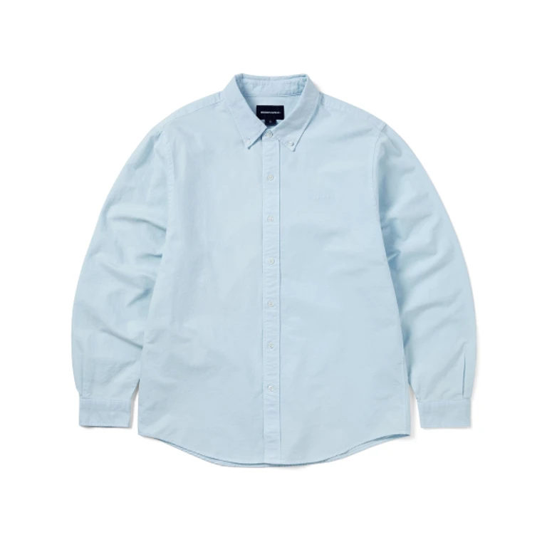 Overdyed T-Logo Oxford Shirt Blue