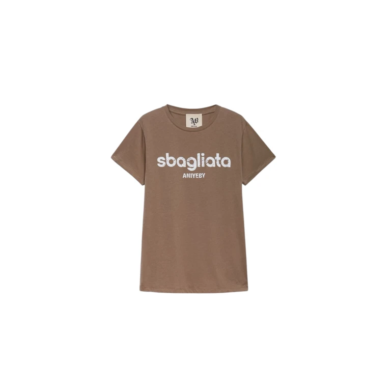 T-shirt half sleeve Woman Aniye By Wrong writing