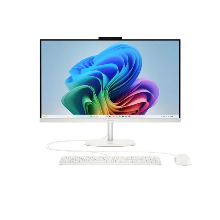 OmniStudio 27-cw0001na 27 inch FHD 120Hz All-in-One - Ryzen AI 7 445, 16GB RAM, 1TB SSD, Radeon 840M Graphics, Windows 11 Home, Cotton White (Grade A1 - Like New)