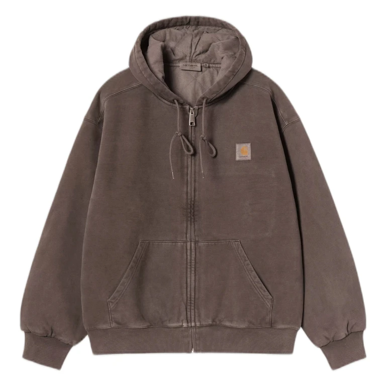 phenol Carhartt Wip hooded view jacket - tobacco garment dyed