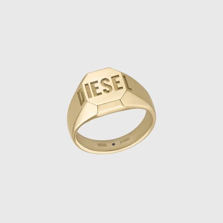 Gold-tone signet ring - Rings - Unisex - Gold