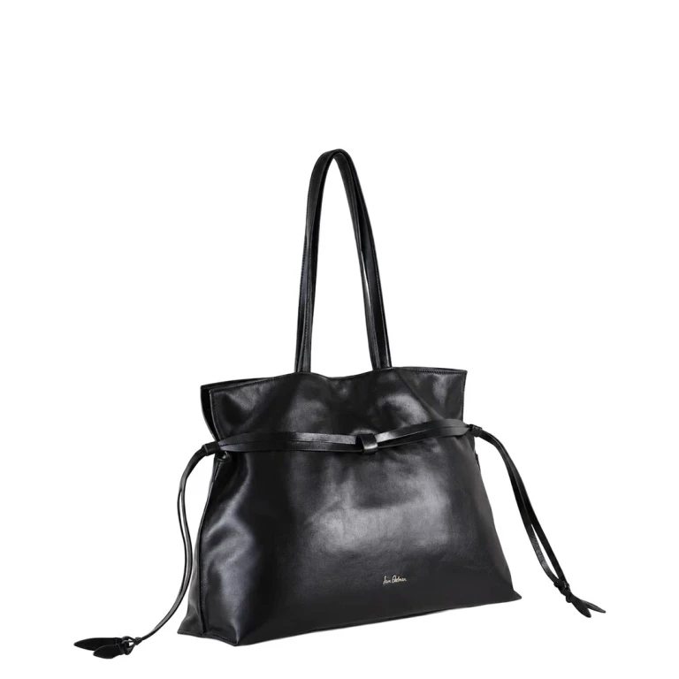 Poppy Lambskin Large Drawstring Tote