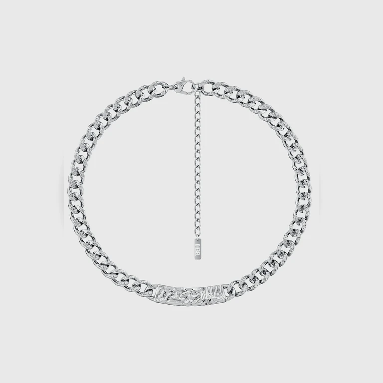 Stainless Steel Chain Necklace - Necklaces - Unisex - Silver