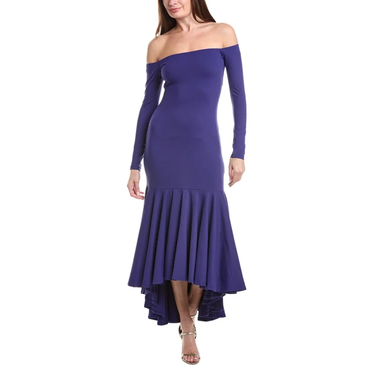 off Shoulder High-Low Dress