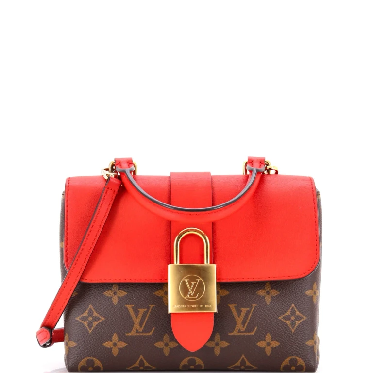 Locky Handbag Monogram Canvas with Leather BB