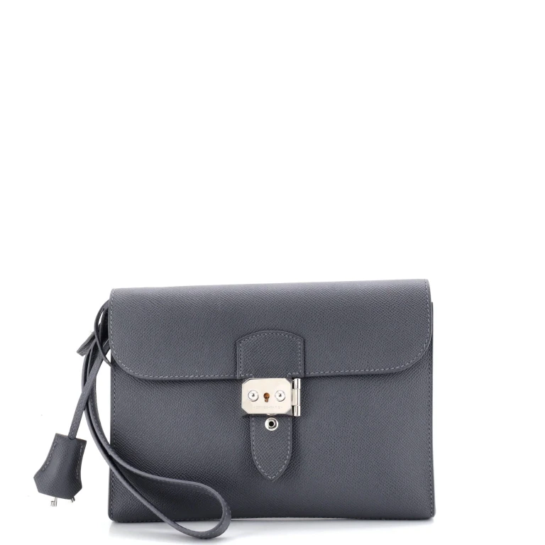 Sac a Depeches Wristlet Pouch Epsom 24