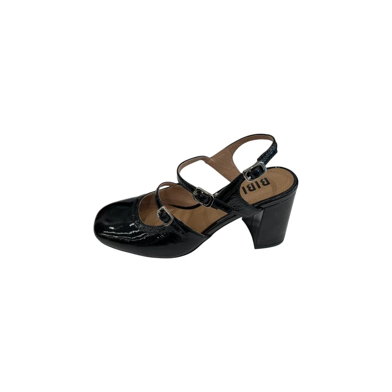 Decollete Donna in Vernice Bordeaux con Tacco Quadrato