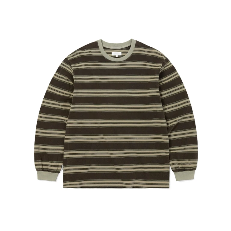 Striped L/S Tee Black