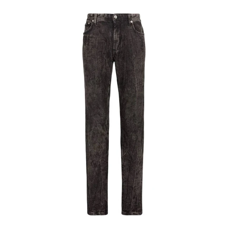 Slim-Fit Faded Denim Jeans