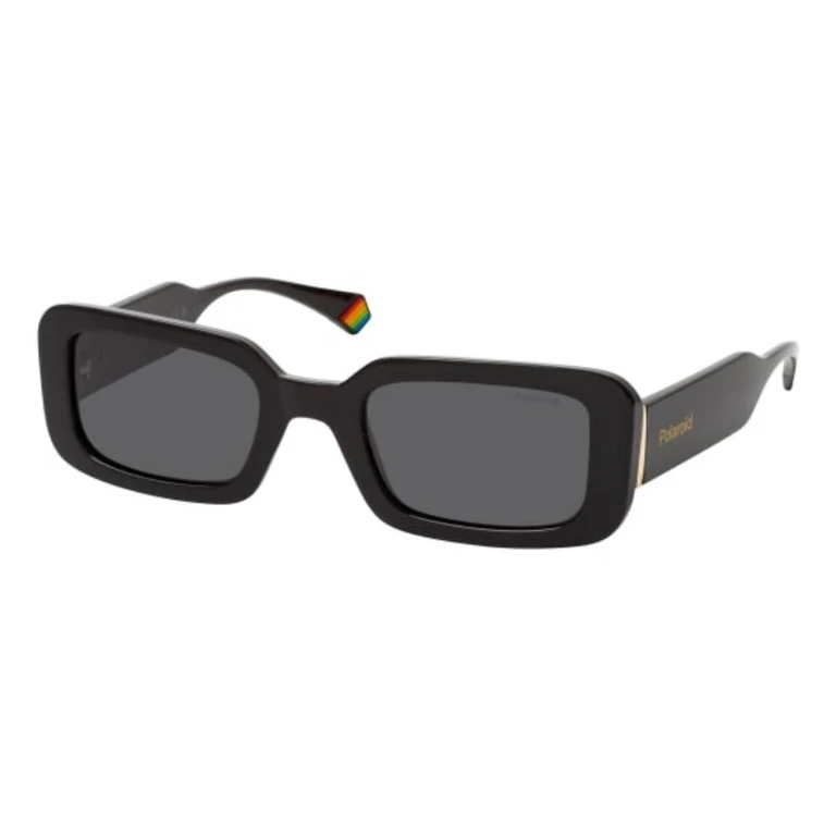 Polarized Grey Rectangular Ladies Sunglasses PLD 6208/S/X 0807/M9 52