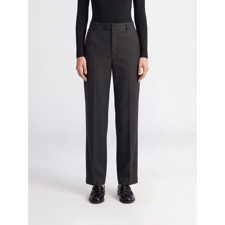Wide-Leg Tailored Wool Trousers with Four Stitches (S29KA0411M35524855M)
