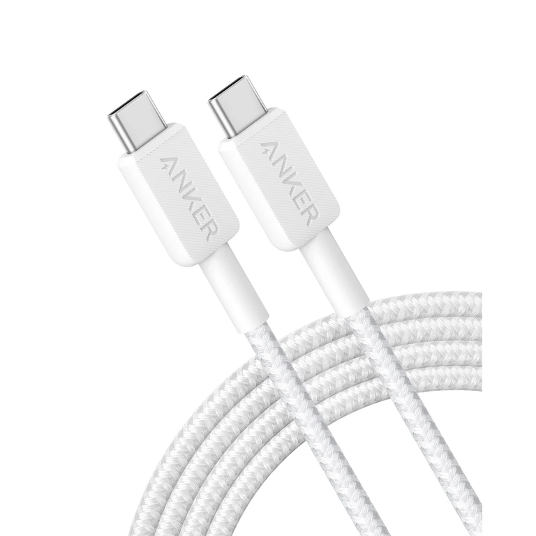 Anker Braided USB-A to USB-C Charging Cable 1.8 m, White