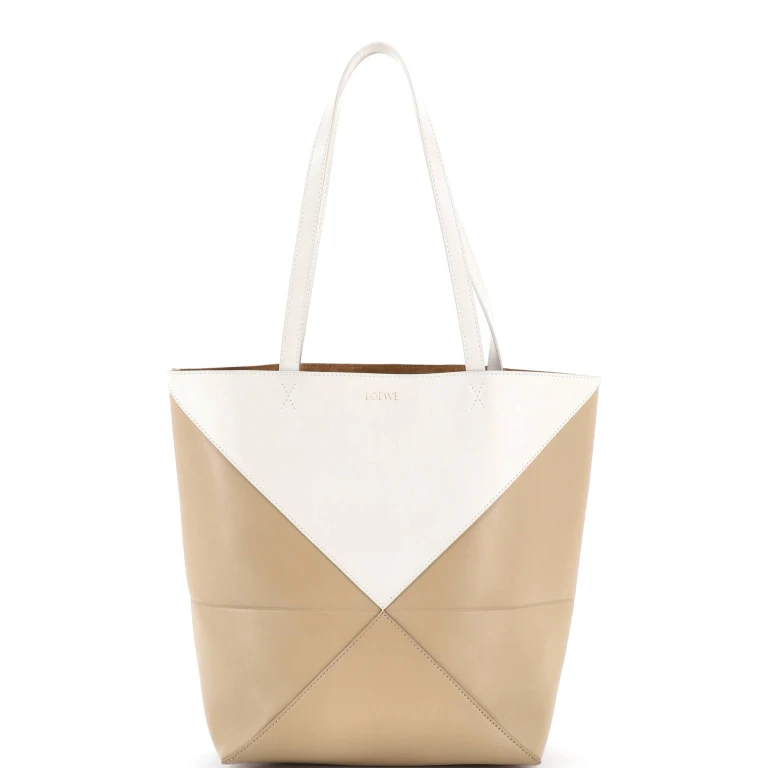 Puzzle Fold Tote Leather Medium