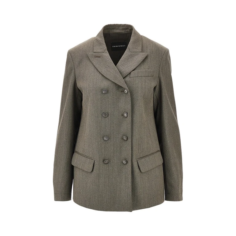 Virgin wool double-breasted jacket Woman 40