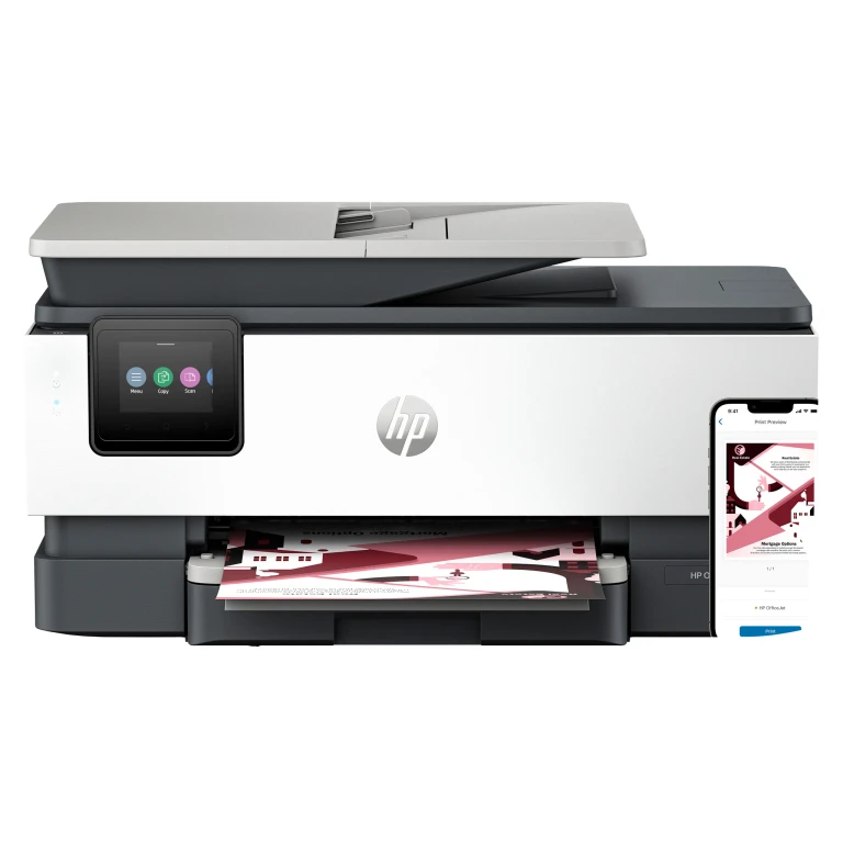 OfficeJet Pro 8122e Wireless All-in-One Color Printer, Instant Ink; Two-sided printing