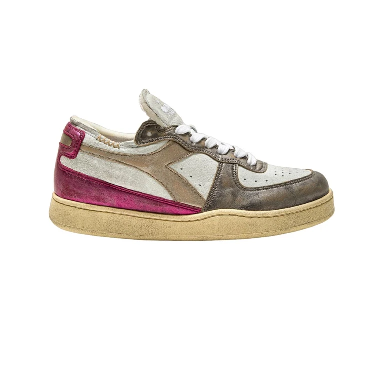 Mi Basket Row Cut Metal White / Fuchsia 201.180207