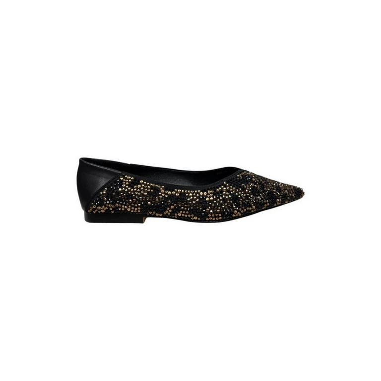 TWENTY FOUR HAITCH Flat shoes Black