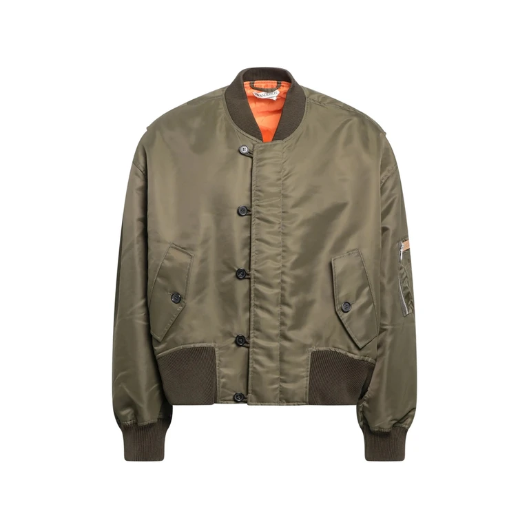 Jw Anderson Oversized Tipped-hem Bomber Jacket