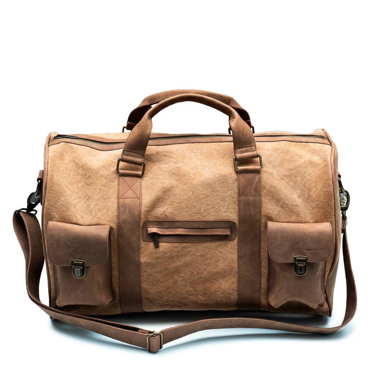 Unisex Adult Bag Kjore Project Leather / Canvas Travel Bag