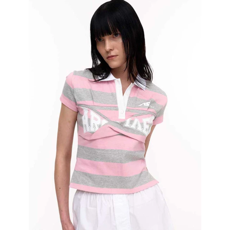ITALIA POLO (PINK+GREY)